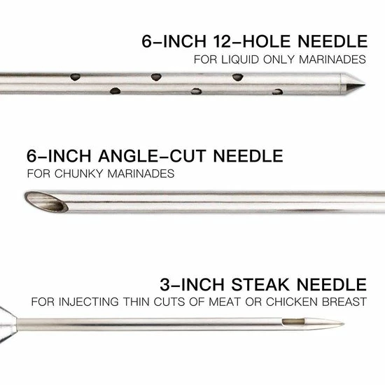 Nagtegaal Design Marinade Injector Set Met Accessoires In Opbergdoos - Afbeelding 6