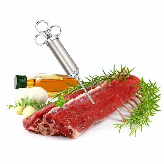 Nagtegaal Design Marinade Injector Set Met Accessoires In Opbergdoos - Afbeelding 8