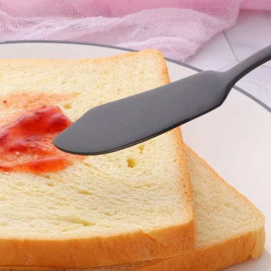 House Of Husk Botermesjes Set - Zwart - RVS - Botermes - Smeermessen - Tapas Mesjes - 6 Stuks - Afbeelding 5