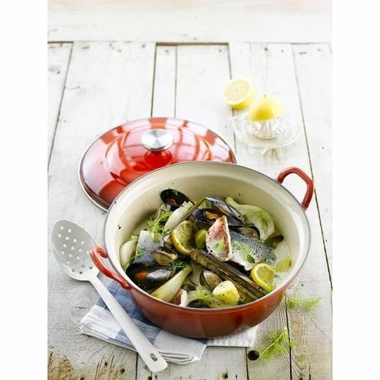 Le Creuset Faitout Braadpan - 4,9 L - Ø 28 Cm - Kersenrood - Afbeelding 5