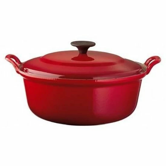 Le Creuset Faitout Braadpan - 4,9 L - Ø 28 Cm - Kersenrood - Afbeelding 8