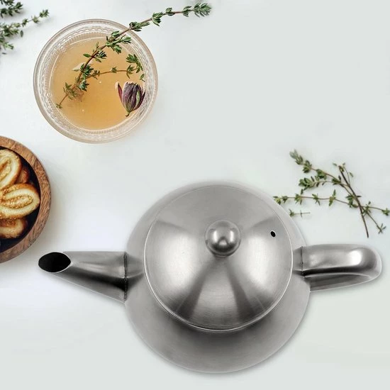 Vaja Trends Vaja Valerie - Theepot Met Filter - Dubbelwandig - RVS - 1.2L - Afbeelding 11