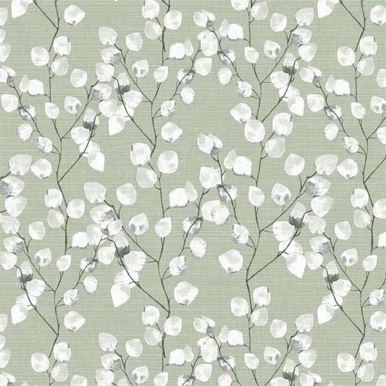 Merkloos Tafelzeil Lente Bloemen Groen/Wit - 160cm - PVC - Binnen & Buiten Tafelkleed