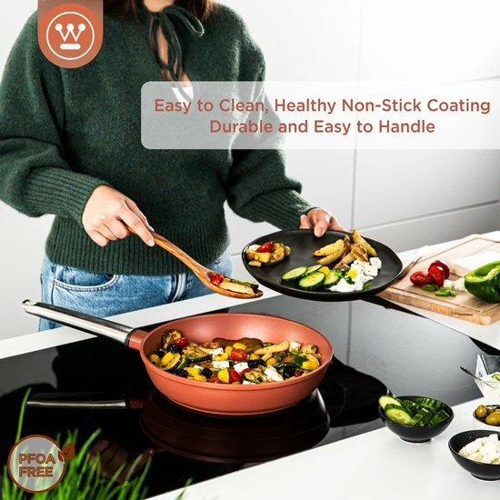 Westinghouse Performance Series - Koekenpan Inductie 28cm - Oven Geschikt - Rood - Afbeelding 7