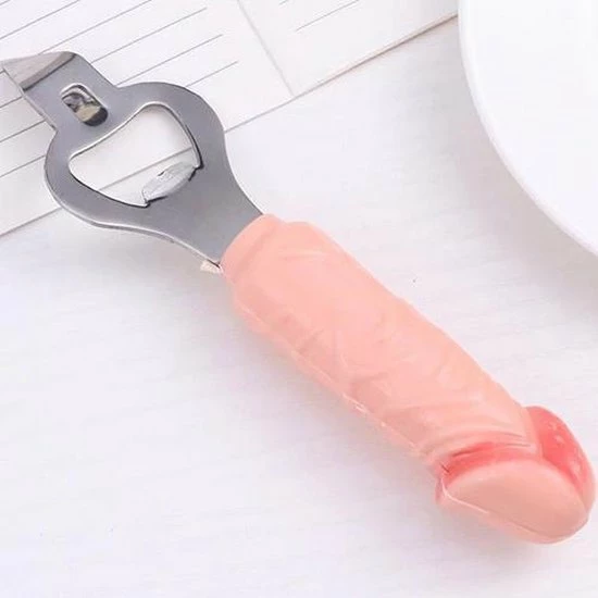 Merkloos Piemel Bieropener - Penis Flesopener - Decoratie - Vrijgezellenfeest Artikelen - Afbeelding 2