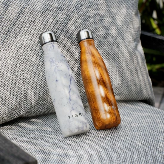 TIGR The Original - Drinkfles - Thermosfles - RVS - 500ml - Marmer - Met Afwasborstel - Afbeelding 6