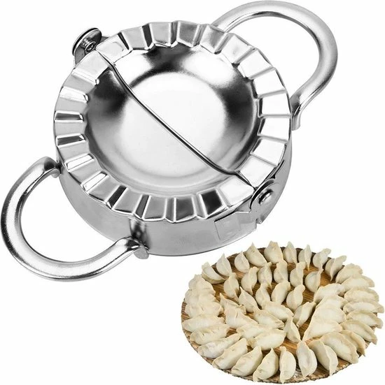 Dappermann Stalen Deegvormer Mal Dumpling Maker Voor Ravioli, Pastei, Dumpling, Empanada – Maker Keukengerei | Knoedel Maker | RVS |9,5cm