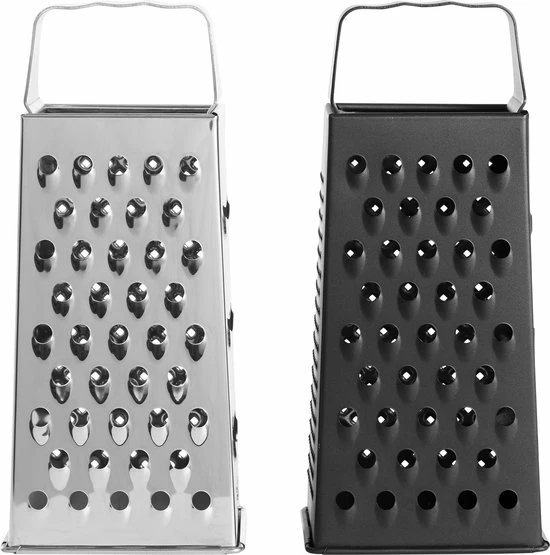 DAY Rasp - Rasp - Blokrasp - RVS - 4 Zijden - Keukenrasp - Kaasrasp - Handrasp - Zwart - Afbeelding 5