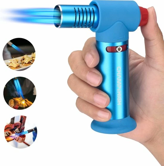 PyroProducts.nl Champ High Quattro Aansteker - Vuurwerk Aansteker - Aanstekers - Gasaansteker - Stormaansteker - Gasbrander - BBQ Aansteker - Aansteker Kaarsen - Gasaansteker Navulbaar - Aansteker Gas - Creme Brulee Brander - Afbeelding 2