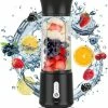 Merkloos Innovure Draagbare Mini Blender To Go - Portable Smoothie Maker - Draadloos - USB-C Oplaadbaar - 500ML Zwart