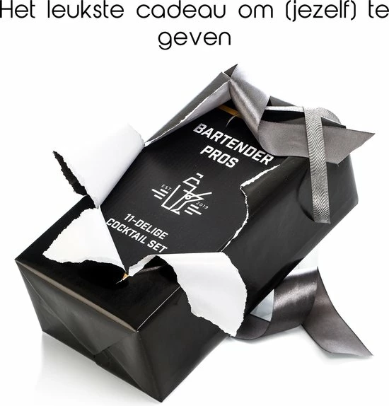 Cocktail Set Bartender Pros™ - Cocktail Shaker - 11-Delige Cocktailset - Boston Shaker - Cocktailshaker - Rose - RVS - Afbeelding 5