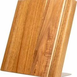Groot Houten Messenblok Magnetisch Coninx Quin XL | Messenmagneet Zonder Messen | Messenhouder | Antislip - RVS-Acacia Hout