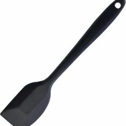 Superdealer Siliconen Spatel - Hittebestendig - Vaatwasserbestendig - BPA Vrij - Kookgerei - Pannenlikker - 21 Cm - Zwart