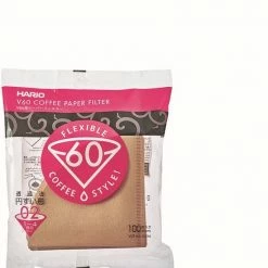 Hario Koffiefilters V60 02 - Bruin (100 Stuks)