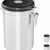 Relaxdays Voorraadbus Koffie - Koffieblik - Luchtdicht - Koffiebus - Zilver - Metaal Groot