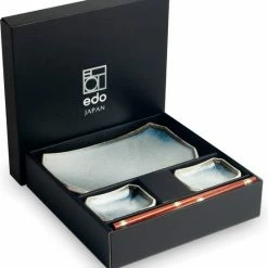 Edo Japan | AURORA | Japanse Sushi Servies Set | 6-Delig | 2 Persoons | In Geschenkdoos