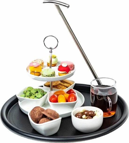 Blueomnia Balance Tray Eenhandig Dienblad Antislip Inklapbaar Demontabel Blad - Afbeelding 18