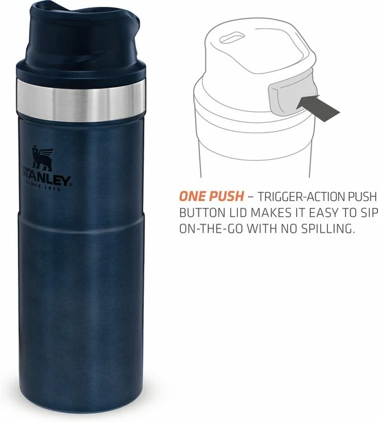 Stanley PMI Stanley Trigger-Action Travel Mug 0.47L - Thermosfles - Nightfall - Afbeelding 8