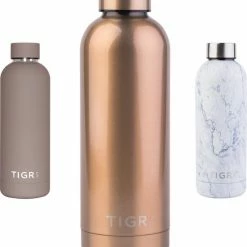 TIGR The Minimalist - Drinkfles - Thermosfles - RVS - 500ml - Rosé Goud