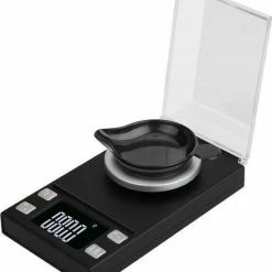 Kitchenwell Digitale Mini Precisie Keukenweegschaal - 0,001 Tot 100 Gram - 11.0 X 6.3 Cm - Pocket Scale Op Batterij - Weegschaal Keuken
