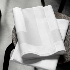 De Witte Lietaer Luna-a Servet 51 X 51 Cm, Per 4 - Damast/wit