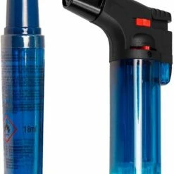 Merkloos Turbo Aansteker Met Navulling 11cm - Gasbrander Vuurwerk - Gasbrander Creme Brulee - Gasbrander Vuurwerk Pyrotorch - Gasbrander Aansteker - Gasbranders