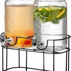 Sareva Drankdispenser - Met Houder - 2 X 3 Liter