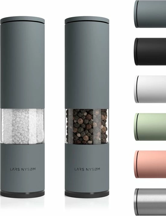 LARS NYSØM Zout- En Pepermolen Set 'Lagom' Matt Grey