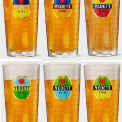 Vedett Extra Bierglas - 6 Stuks - 33 Cl