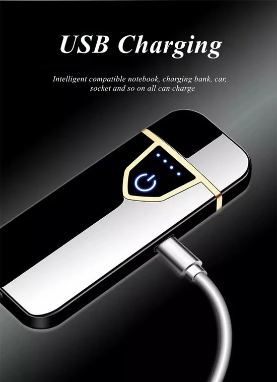 Merkloos Windproof Aansteker - Elektrische Aansteker - Oplaadbare Aansteker - Inclusief Oplaadkabel - Afbeelding 8