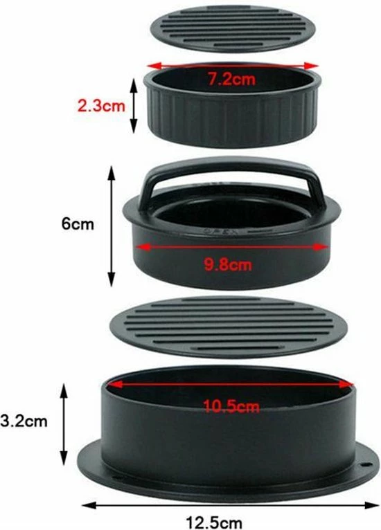 Merkloos Hamburgerpers Voor De Perfecte Hamburger - Afbeelding 7