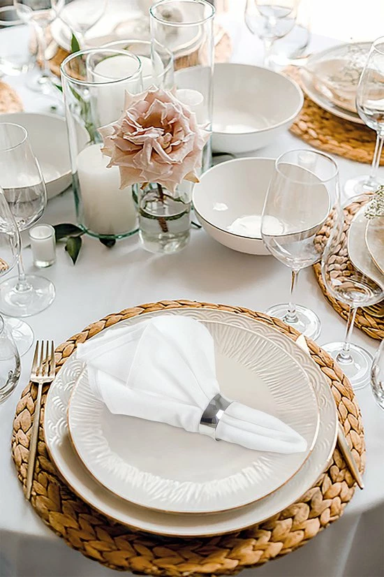 Treb Horecalinnen Servetten 12 Stuks Wit 40x40cm - Treb X - Afbeelding 6